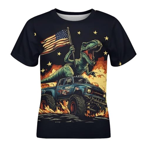 Boys Girls Shirts Novelty 3D Print Graphic Funny Cool Tee Shirts for Kids3