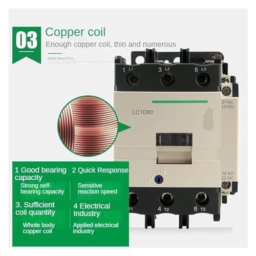 Contacteur AC LC1D95 48V pour circuit de puissance électrique triphasé - 3