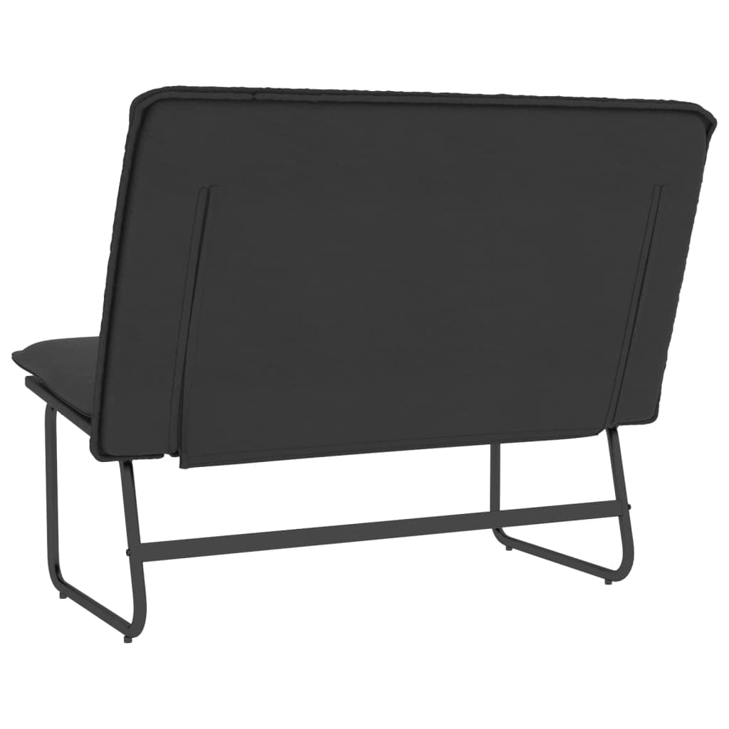 vidaXL Banc Noir 100x75x76 cm Similicuir, siège de Banc, Banc d'entrée, Banc de Salle à Manger, Chaise de Banc, bancs d'entrée, siège de Salon