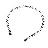 uxcell Women Black Flexible Metal Spring Shape Head Hair Hoop Band