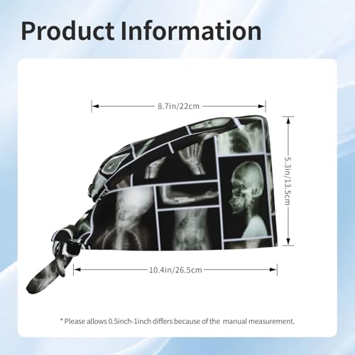 Image of Adjustable Working Cap Breathable Unisex Women Men Elastic Bandage Tie Back Hats Scrub Nursing Doctor Surgeon Cap
