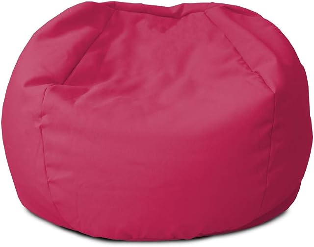 rucomfy Beanbags Small Kids Indoor/Outdoor Bean Bag. Childrens Outside Garden Chair. Pre-Filled Water Resistant & Durable. 50cm x 65cm (Cerise Pink)
