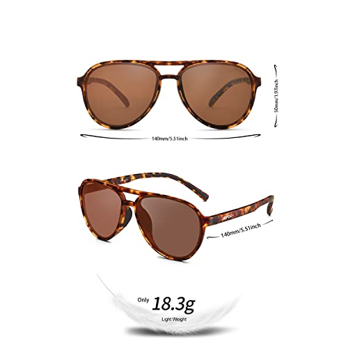 Image of Jefoo Polarized Aviator Sunglasses for Women Men Retro Trendy Sports Sunglasses for Outdoor UV400 Protection