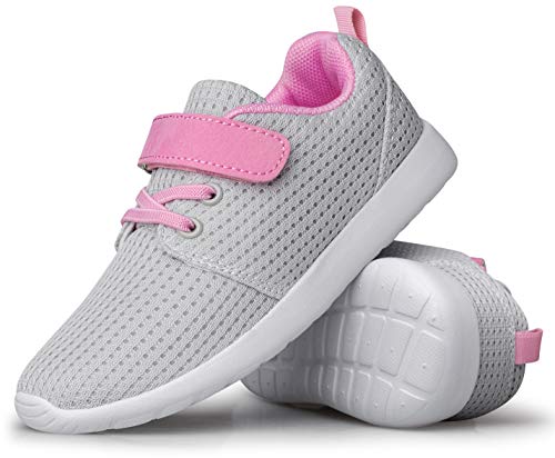 Image of TOEDNNQI Boys Girls Sneakers Kids Lightweight Breathable Strap Athletic Running Shoes for Little Kids /Toddler