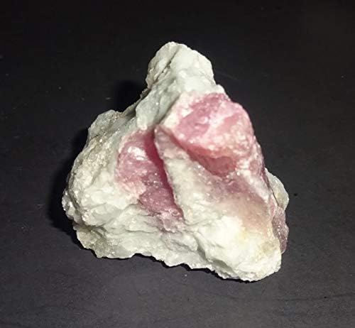 Miniatura 5 de Sublime Gifts - Matriz de turmalina rosa en cuarzo de grado A, piedra preciosa curativa de cristal en bruto natural, 1 pieza