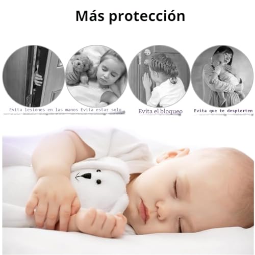 Miniatura 6 de Nicoone Protector Puertas Bebe,5pcs Tapón De La Puerta Del Bebé De Seguridad De La Cerradura,Protector Dedos Puerta Bebe Para Niños Y Mascotas