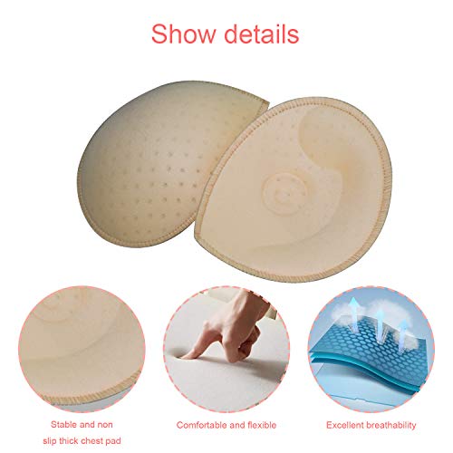 Topbine Bra Pads Inserts Women's Sports Cups Bra Replacement Insert For Bikini Swimsuit (-7 C/D 3 Color) #TOP2