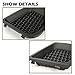 PIT66 Bumper Cover Grille, Compatible with 2015 2016 2017 Jeep Renegade Front Left & Right Black