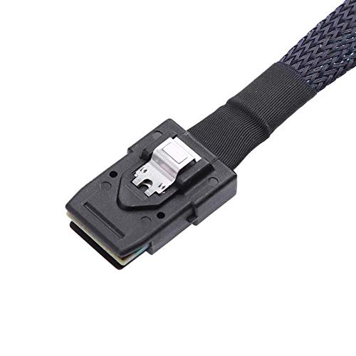 Cable Mini SAS 36pin SFF-8087 RAID 80cm Angulado 90° miniatura 5