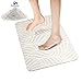 Produktbild MatXwell Weiche Kieselgur Badematte, wasserabsorbierend, schnell trocknend, große und dünne rutschfeste Kieselgur Matte, für Küche und Badezimmer (69,8 x 41,9 cm, graues Blatt)