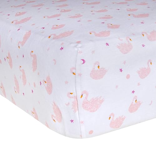 Burt's Bees Baby - Fitted Crib Sheet, Girls & Unisex 100% Organic Cotton