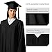 GraduationForYou Matte Graduation Gown Cap Tassel 2018, Black, 51