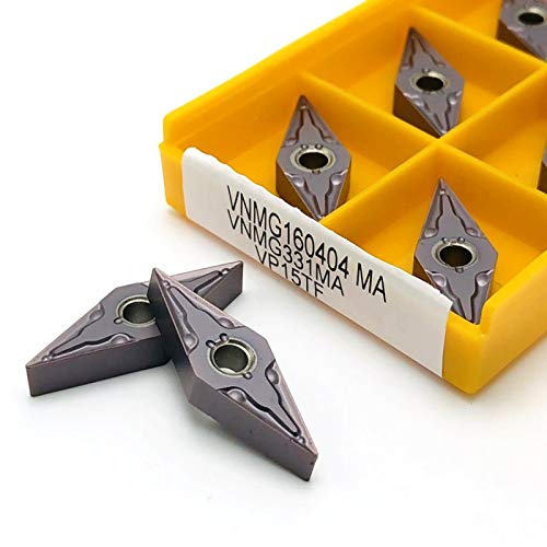 10pcs VNMG160408 VNMG160404 MA 100% Carbide Insert CNC Turning Insert Lathe Milling Tool Tungsten Carbide VNMG 160408 Cutting Tools(VNMG160404 MA VP15TF)