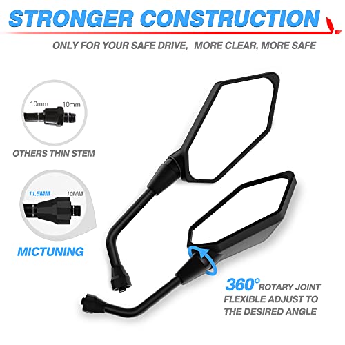 Mictuning MIC-MRM-062 Mirror For Motorbike,Universal Side Mirror thumb #2