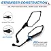 MICTUNING Universal Hawk-eye Motorcycle Convex Rear View Mirror - with 10mm Bolt, Handle Bar Mount Clamp Compatible with Cruiser, Suzuki, Honda, Victory and More