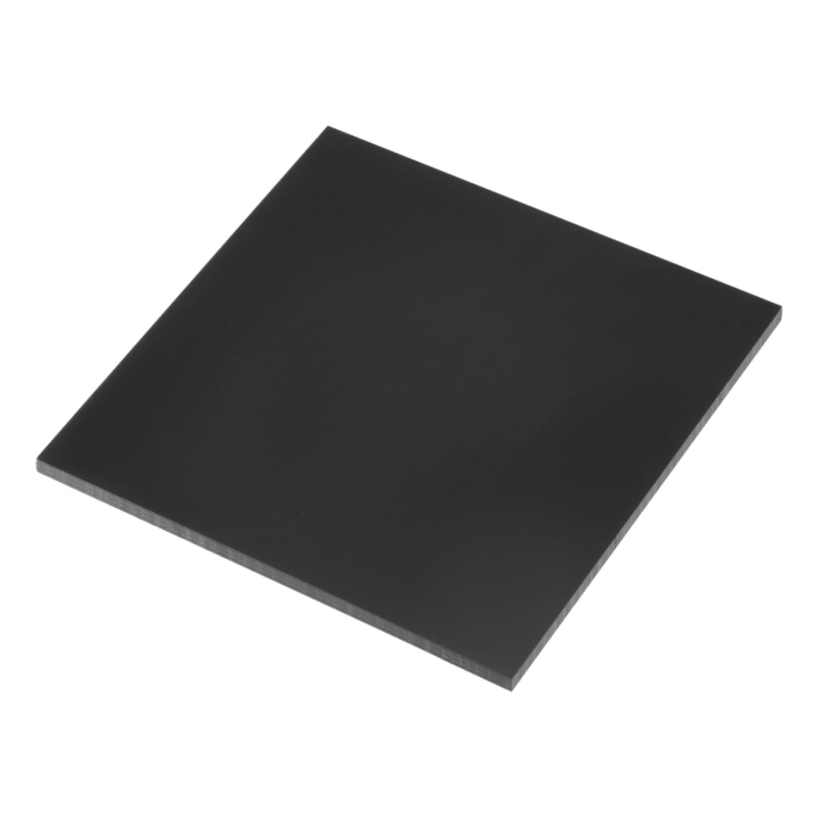 DMiotech 6 x 6 x 0.15 Inch Plastic UHMW Sheets, Ultra High Molecular Weight Polyethylene, Opaque Black Polyethylene Board for Automotive, Chemical,