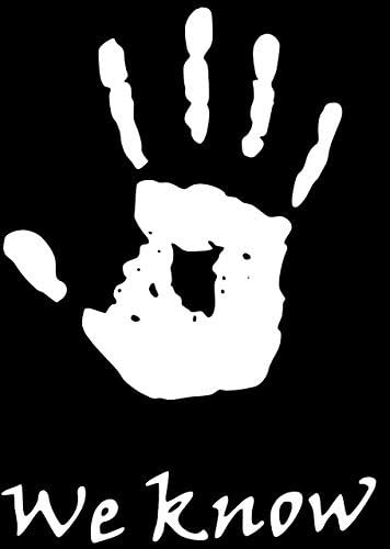 DAI/VDC | (WHITE) Skyrim We Know Vinyl Car/Laptop/Window/Wall Decal