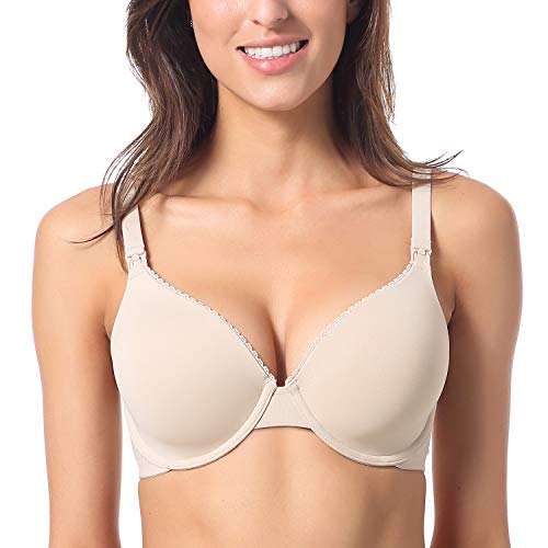 Image of Gratlin Women's Underwire Nursing Bras Support Full Coverage Lightly Padded Maternity Bra for Breastfeeding