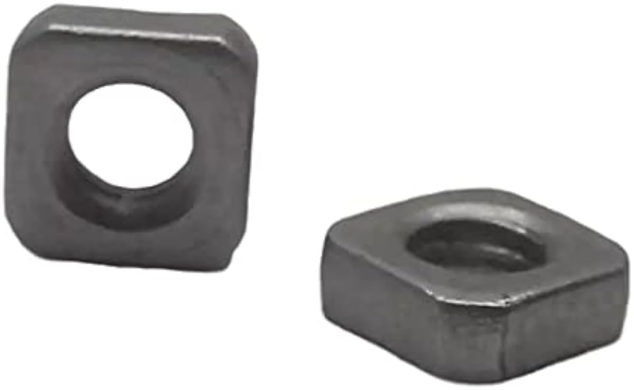 M4 Stainless Steel Square Thin Nuts DIN 562, 100PACK, Thickness 2.2mm, 4x6.9x2.2mm Size