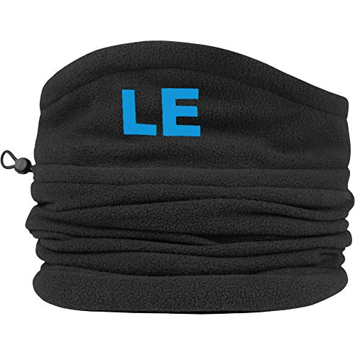 TeddyTs Men's Personalised Heat Machine Black Thermal Fleece Sports Snood with Adjustable Toggle (Blue Embroidery)