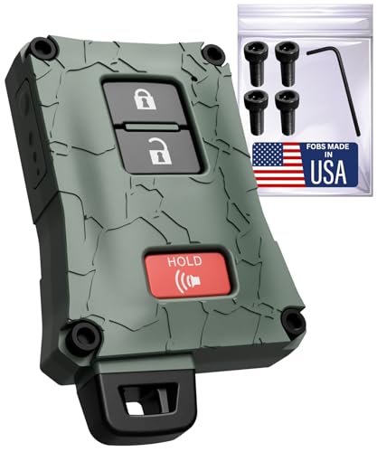 Heavy-Duty Key Fob Case Replacement for Toyota Tacoma 16-23, Tundra