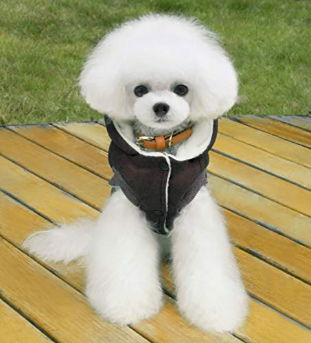 Ropa de invierno para perros con acabados acogedores de invierno 7