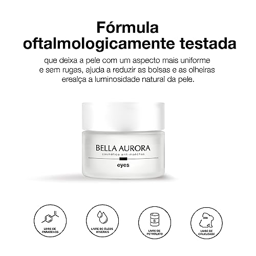 Bella Aurora, Eyes, Contorno de Olhos Creme Despigmentante, Antirrugas, Anti-idade, Reduz Olheiras e