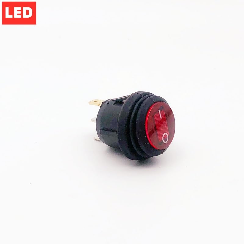 Interruptor basculante KCD1 para reparar componentes electricos con indicador LED, pack de 5 2