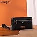 X Wrangler Black Wallet for Women Ladies Female Oversized Women's Wallets, Card Cases & Money Organizers with Rfid Blocking Large Phone Wristlet with Multiple Pocket and Wrist Strap