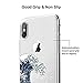 Unov Case Compatible with iPhone Xs Max Case Clear with Design Slim Protective Soft TPU Bumper Embossed Pattern Protective 6.5 Inch (Great Wave)