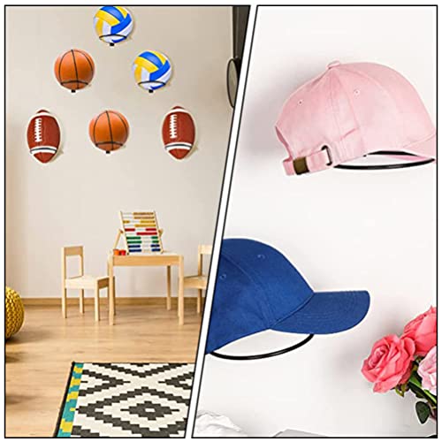 Cabilock Acessórios de caminhão, 6 peças, suporte universal para parede, suporte de futebol de metal