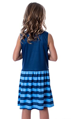 Harry Potter Girls All Houses Crest Logo Tank Stripe Accent Pajama Nightgown4