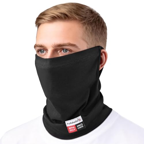 Image of Fullsheild FR Face Mask Summer FR Neck Gaiter Lightweight FR Neck Protector | FR Face Mask for Men Summer FR Neck Gaiter Lightweight Welding Hood Face Cover Flame Resistant Welding Neck Protector