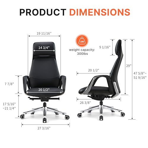 Luxury Leather Office Chair Ergonomic