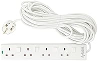 4 Individually Switched Sockets – Control each connected device separately with on/off switches for added convenience and safety. 10 Metre Cable – Extra-long reach, ideal for use in homes, offices, workshops, or events where power sockets are far awa...