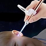 1Pc Rose Gold Ear Wax Removal Kit, Ear Wax Remover with LED Lights and Magnifier, Suit for Children and Adults Ear Care, Ear Care Tool, Ear Cleansing Tool Set, Reusable Ear Curette Wax Removal Set