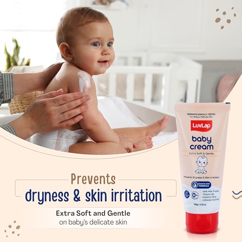 Image of LuvLap Baby Face & Body Moisturizing Cream with Shea Butter (100 gm x Pack of 2)