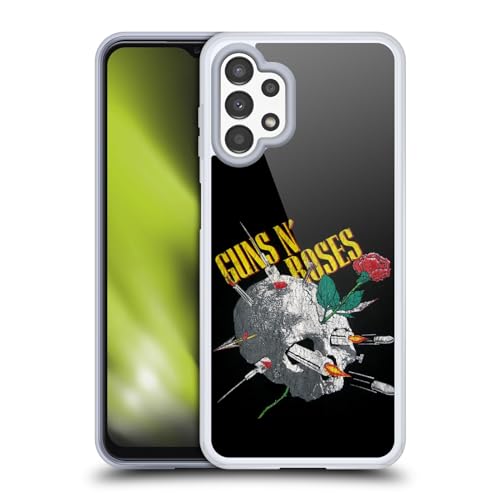 Funda de Gel Suave Guns N' Roses Arte Vintage para Samsung Galaxy A13 2022 Acabado Fino