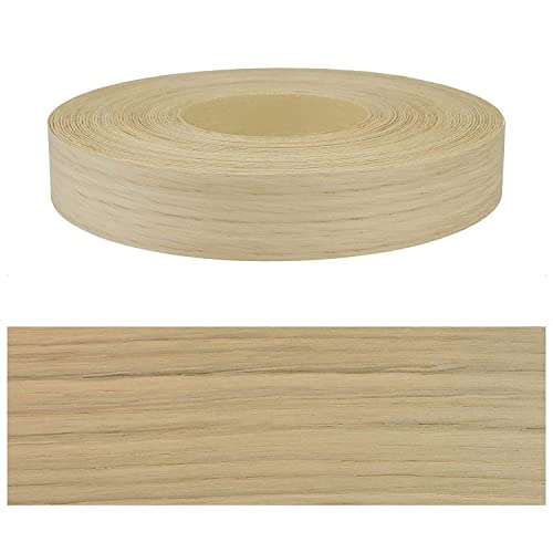 Cenefa de madera auténtica, 50 metros, grosor 1 mm, no pegada, altura 50 mm, color roble Cover