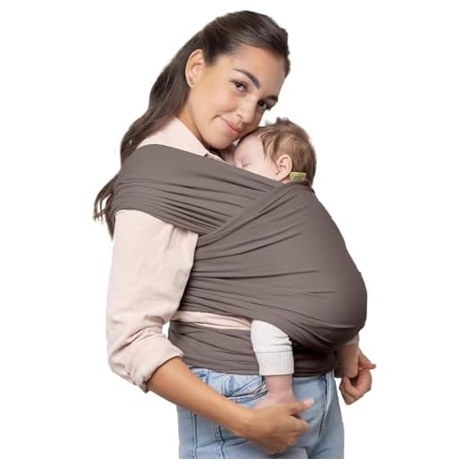 Boba Wrap, Fular Elástico Portabebé Ergonómico - Ideal Porteo Recién Nacidos (Grey)