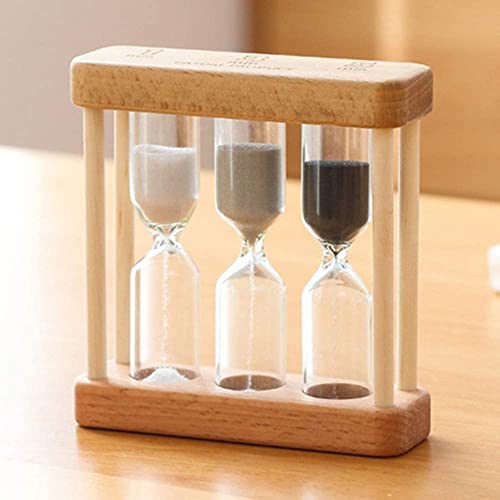 Creative 1/3/5 Minute Wooden Sand Glass Hourglass Timer Clock Home Decor Kitchen Tools Gift for...