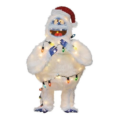 ProductWorks 48 Inch Bumble the Abominable Snow Monster Indoor/Outdoor Christmas Yard Ornament Holiday Display with 120 Clear LED Lights