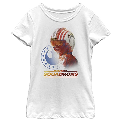 T-shirt Star Wars Squadrons Rebel Pilot fille en maille premium de coton peigné