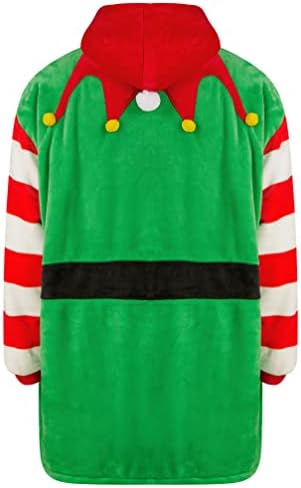 Tokyo Laundry Unisex Oversized Christmas Fleece Lined Blanket Hoodie