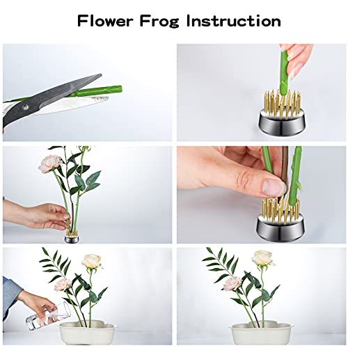12 Pieces Flower Frog Holder Floral Round Flower Arranger Fixed Flower Pin Holder Tool Floral Arrangement Pin Holder Japanese Flower Holder For Flower Arrangement, Plant Fixation, Plant Decoration #TOP3