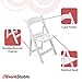 EventStable Titan PRO Resin Folding Chair - Indoor/Outdoor Lightweight Folding Chair - Slatted seat Folding Chair for Weddings Parties Events - 100 Pack