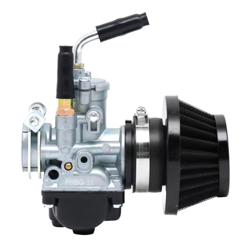 PHBG - Carburador AD Racing de 17,5 mm, 19,5 mm, 21 mm, con entrada de aire para ciclomotor de 4 tiempos y 50 cc