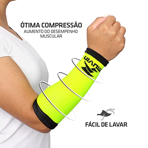 Manguito Curto Voleibol Arrow Muvin – Kit com 3 Pares – Manga Curta – Mangote - Vôlei – Corrida – Ci