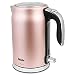Produktbild Fakir Adell - Wasserkocher im modernen Design aus Edelstahl 1,7 Liter mit Kontrollanzeige | 2200Watt | automatische Abschaltung | leise und kompakt | Rose