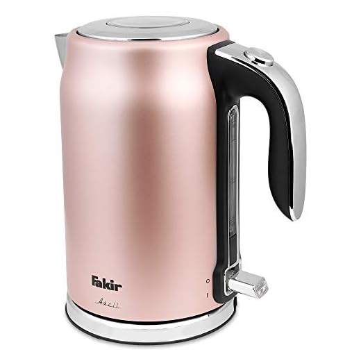Fakir Adell vattenkokare, 18/8 rostfritt stål, 1,7 liter Rosé